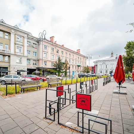 Heart Of Senamiestis W King Bed, Full Kitchen * Vilnius